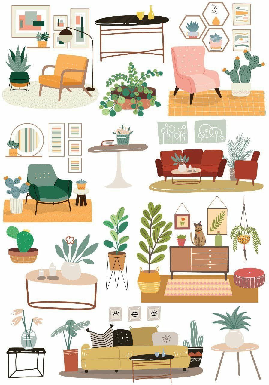 Interiors ( Instant Transfer Sheets )