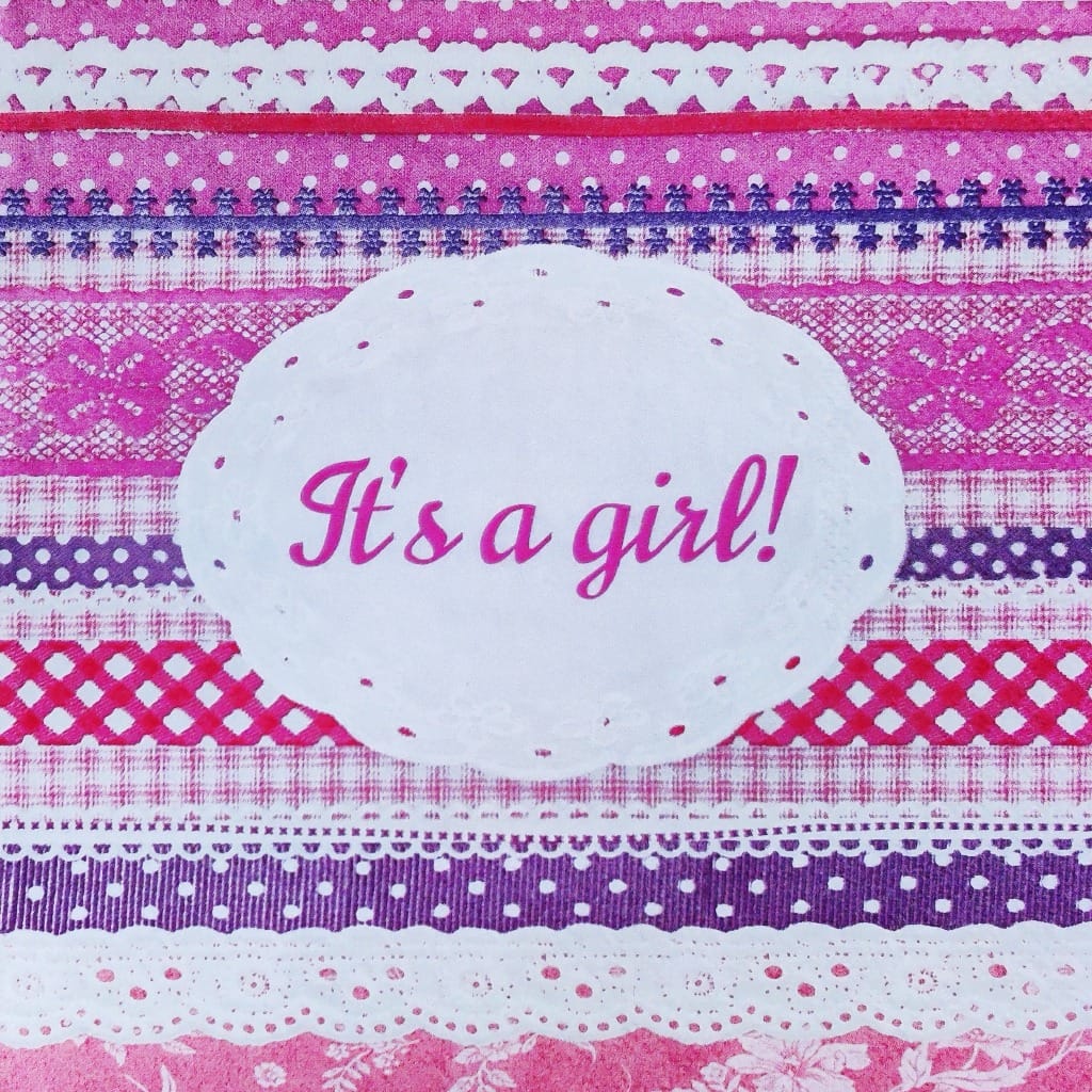 It's a Girl ( German Napkins Tissues )