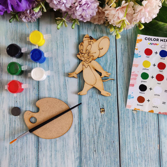 Jerry the Mouse (Fridge Magnet DIY kit) MDF