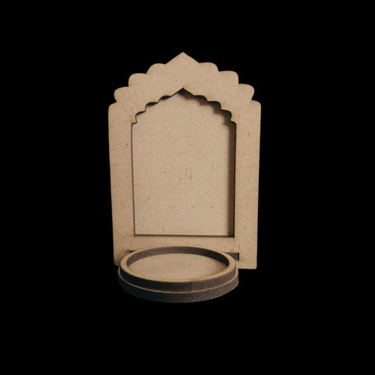 Jharokha Frame 1 - Wall Tealight Holder - MDF Festive