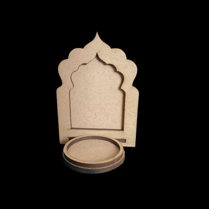 Jharokha Frame 2 - Wall Tealight Holder - MDF Festive