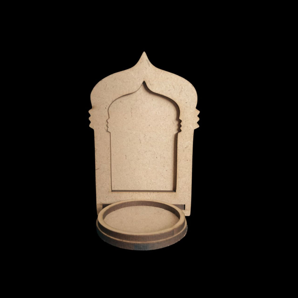 Jharokha Frame 3 - Wall Tealight Holder - MDF Festive