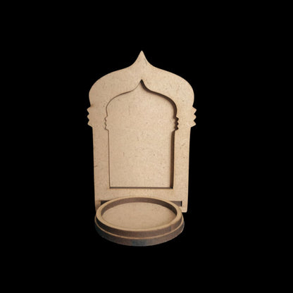 Jharokha Frame 3 - Wall Tealight Holder - MDF Festive