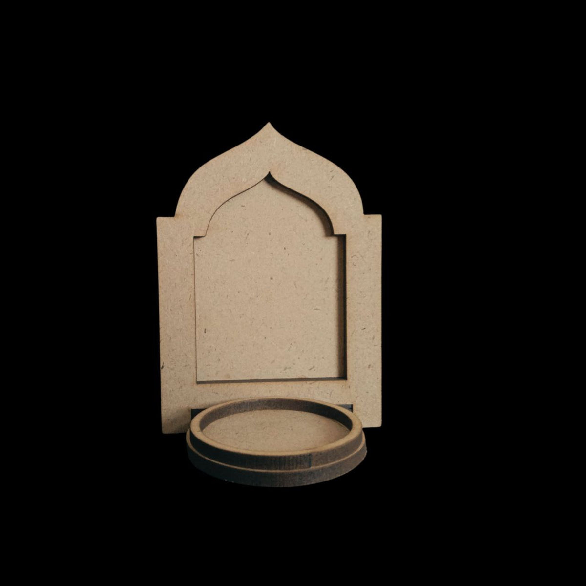 Jharokha Frame 4 - Wall Tealight Holder - MDF Festive