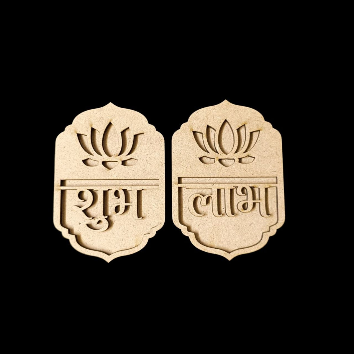 Jharokha Lotus - MDF Shubh Labh Cutout