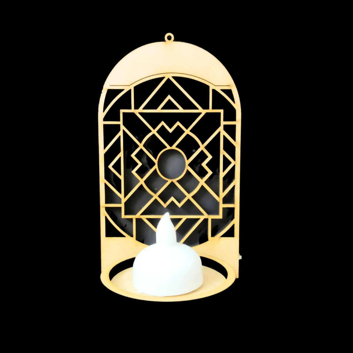 Jharokha Wall tealight Holder (MDF - Festive)