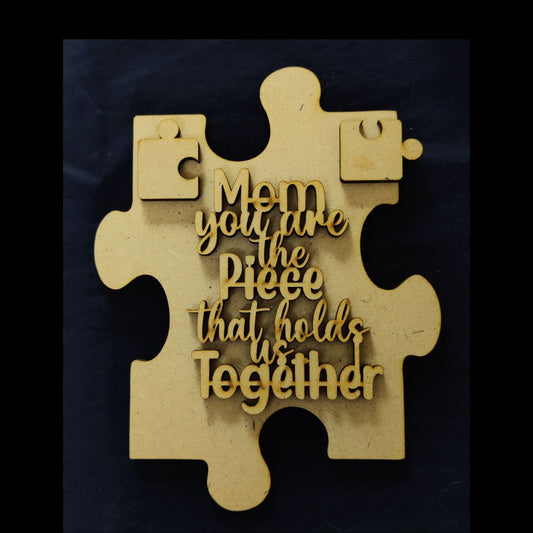 Jigsaw Quote ( Mother's Day - Fridge Magnet Base )