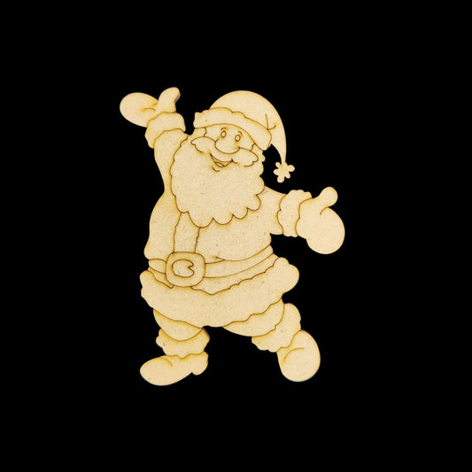 Jolly Santa (MDF Premarked - Christmas Festive)
