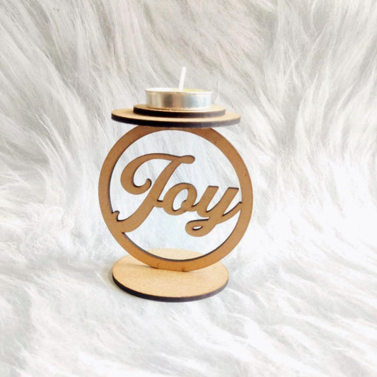 Joy ( Christmas - Tealight Holder )
