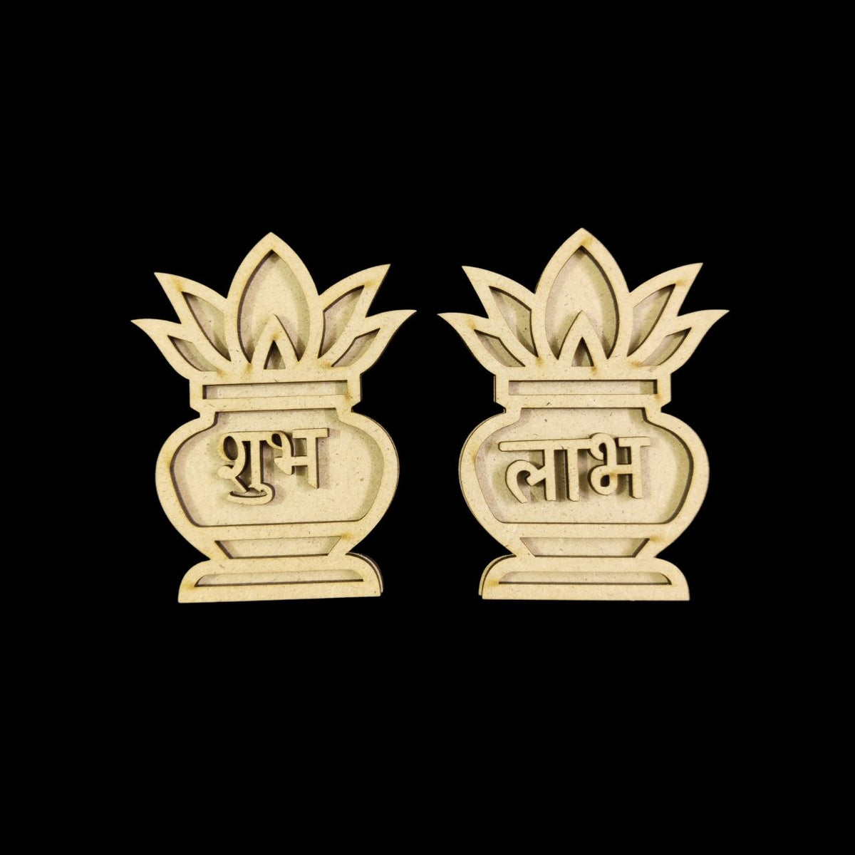 Kalash - MDF Shubh Labh Cutout