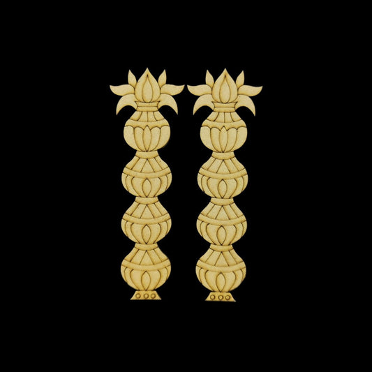 Kalash Matka Stacked - Premarked Embellishments (MDF)