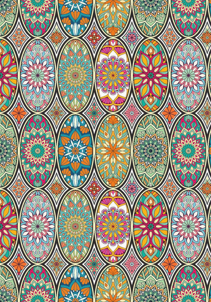 Kaleidoscopic Mosaic Tiles ( Instant Transfer Sheets )