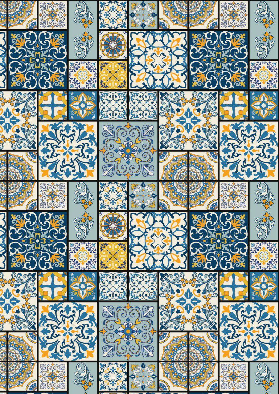 Kaleidoscopic Mosaic Tiles ( Instant Transfer Sheets )