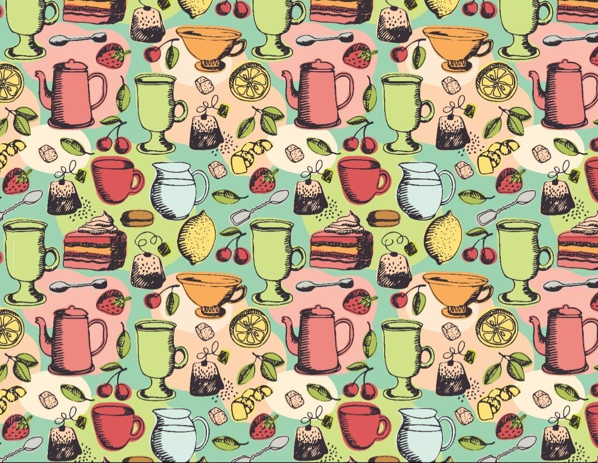 Kitchen pattern ( Instant Transfer Sheets )