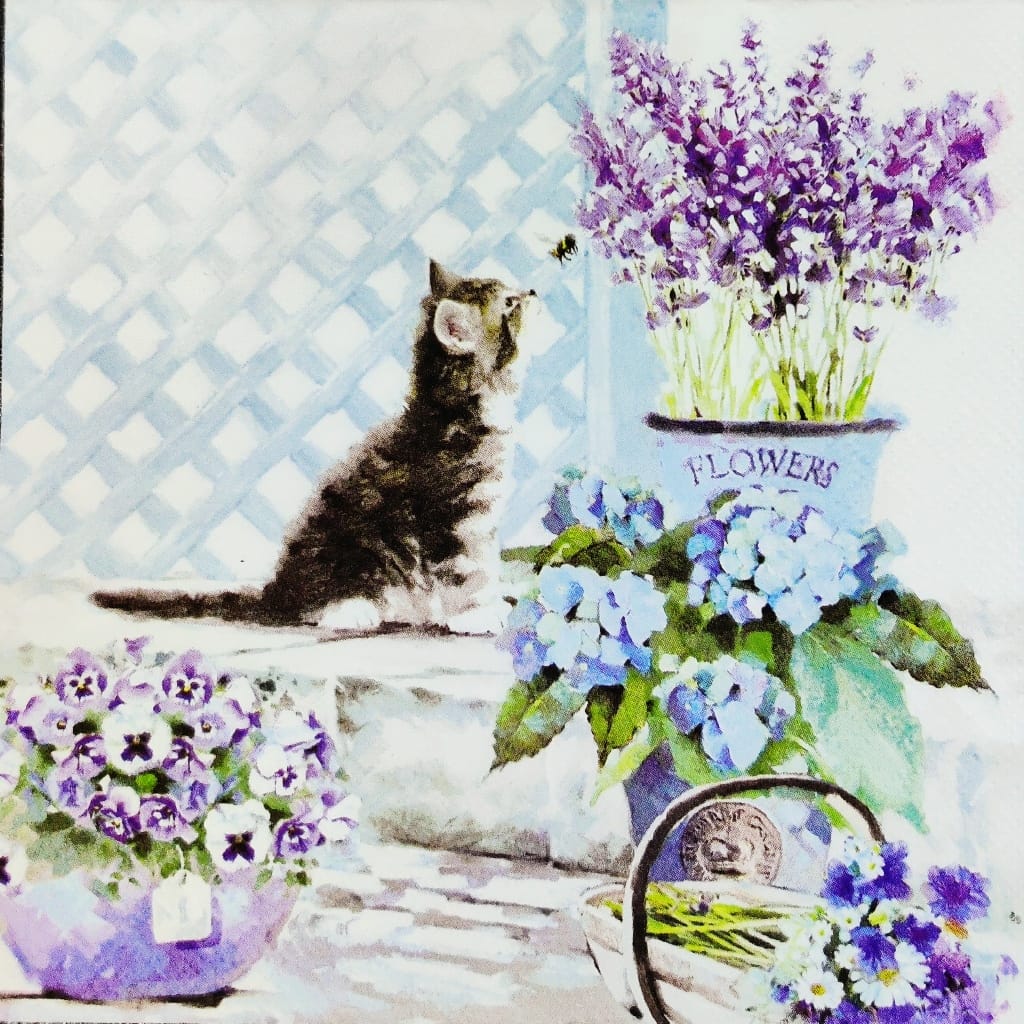 Kitten Flower ( German Napkins Tissues )