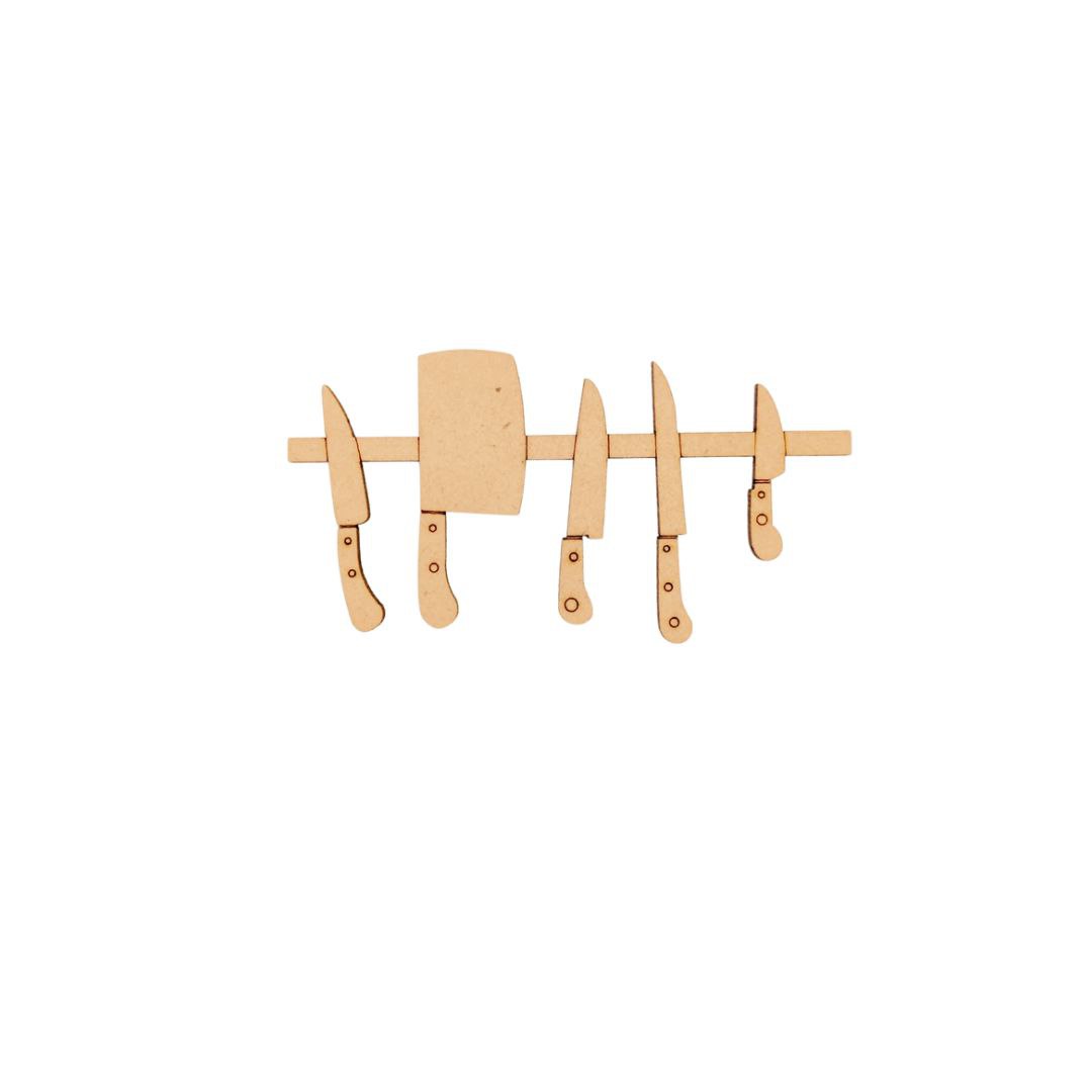 Knife Wall Mount ( LaserCut MDF Desi Collection )