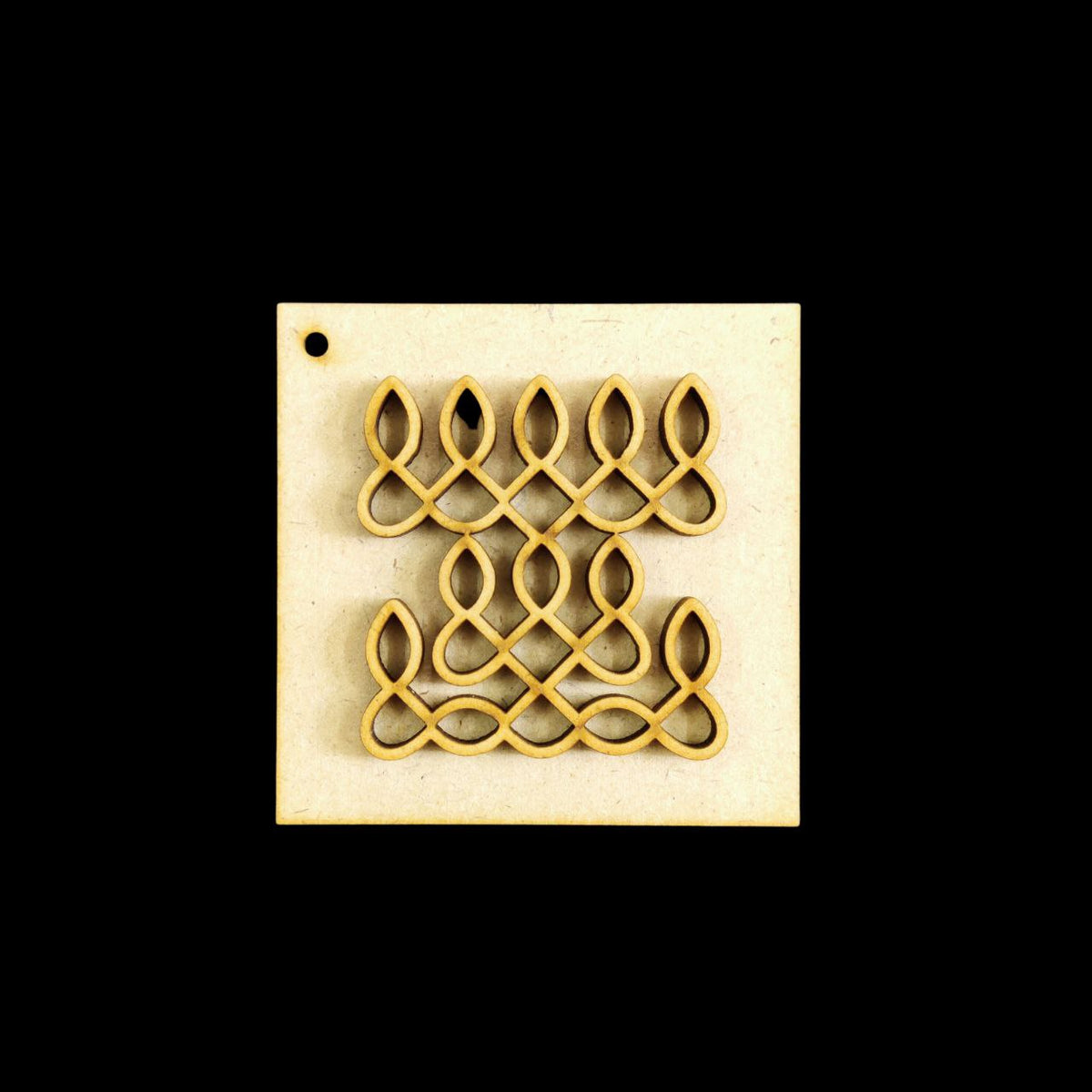 Kolam 1 (MDF Keychain Base) Diwali
