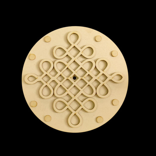 Kolam Clock Base (Festive MDF)