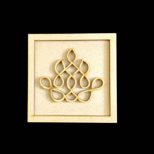 Kolam - Diwali (MDF Fridge Magnet Base) 3