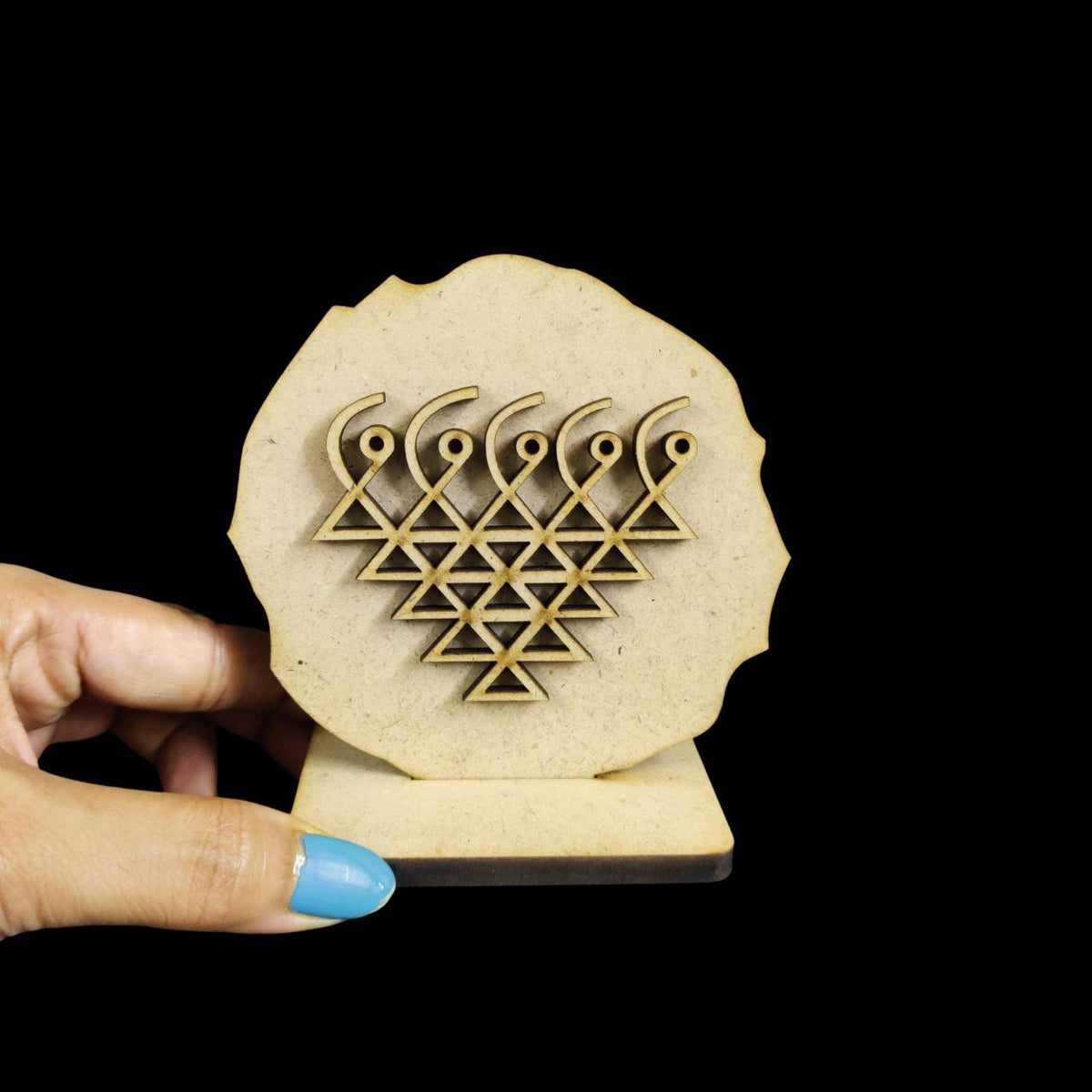 Kolam Pattern (Desk - Car Dashboard Stand - MDF) Diy Festive 1