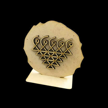 Kolam Pattern (Desk - Car Dashboard Stand - MDF) Diy Festive 1