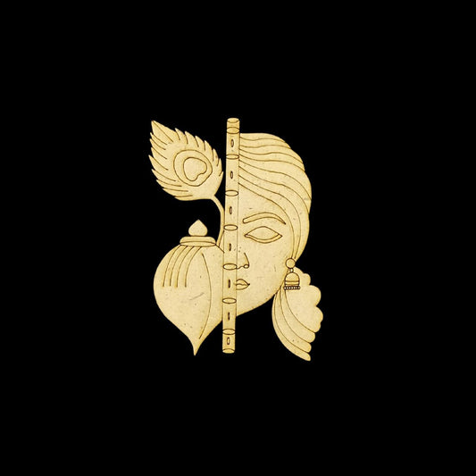 Krishna with Flute & Morpankh (Premarked MD base) Hindu Spiritual Element