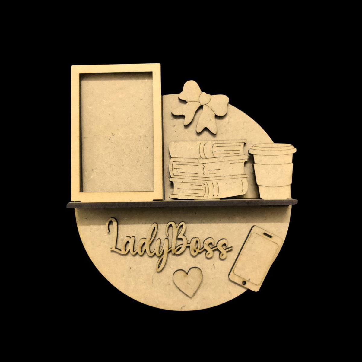 Lady Boss (DIY Miniature Shelf - MDF Fridge Magnet Base)