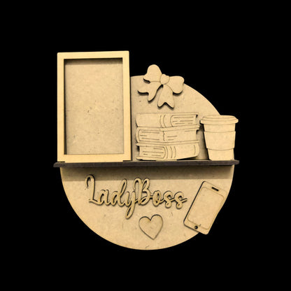 Lady Boss (DIY Miniature Shelf - MDF Fridge Magnet Base)
