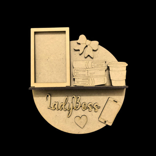 Lady Boss (DIY Miniature Shelf - MDF Fridge Magnet Base)