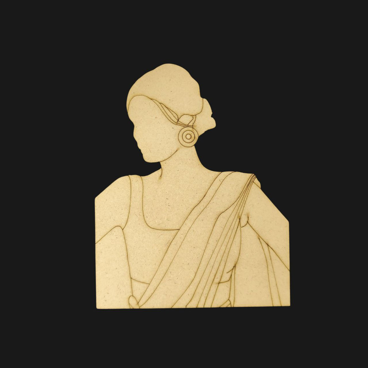 Lady Cutout 1(Celebrating Women)MDF Premarked Embellishments