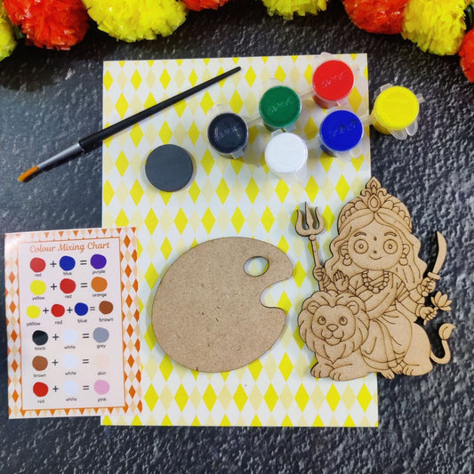 Durga Riding Lion - DIY Fridge Magnet Kit
