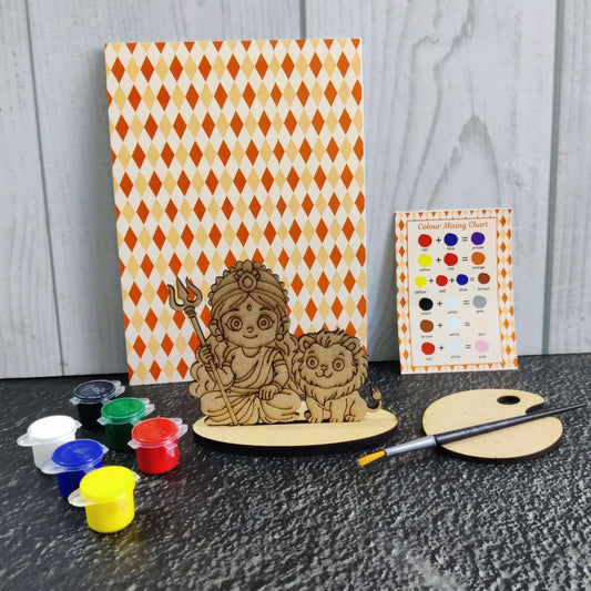 Durga and Lion - DIY Standee Kit MDF
