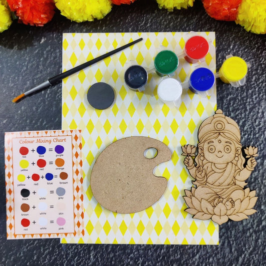Lakshmi on Lotus - DIY Fridge Magnet Kit