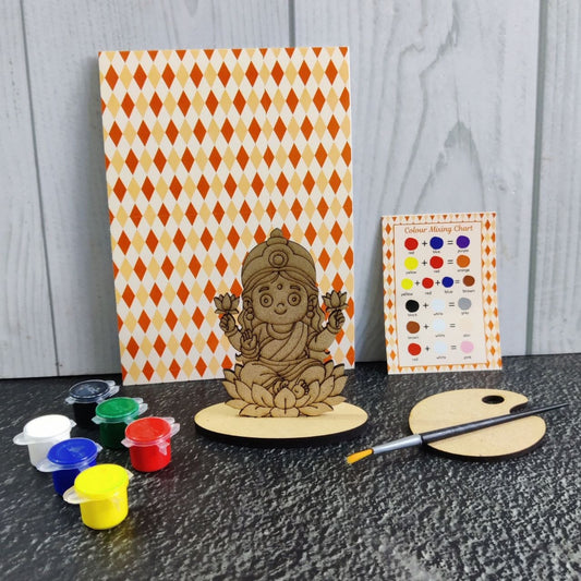 Lakshmi on Lotus - DIY Standee Kit MDF
