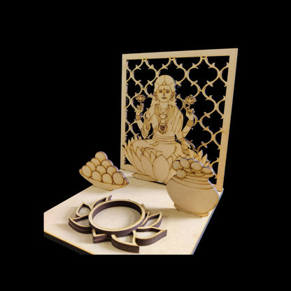 Laxmi Pandal with Tealight Holder (MDF- Festive)