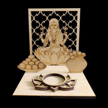 Laxmi Pandal with Tealight Holder (MDF- Festive)