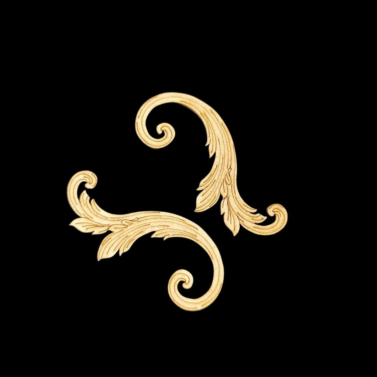 Leaf Motifs Curly - Ethnic Corner Cutouts (MDF)