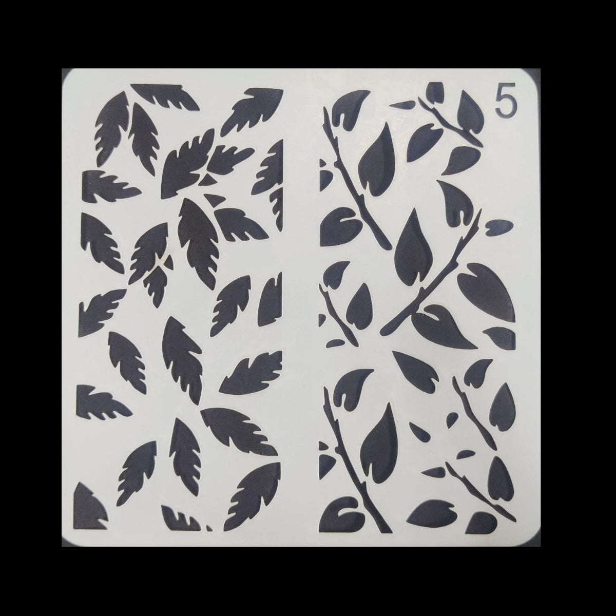 Leafy Leaves - 5x5 Stencil