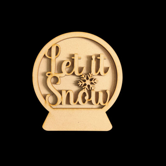 Let it snow (MDF Christmas base)