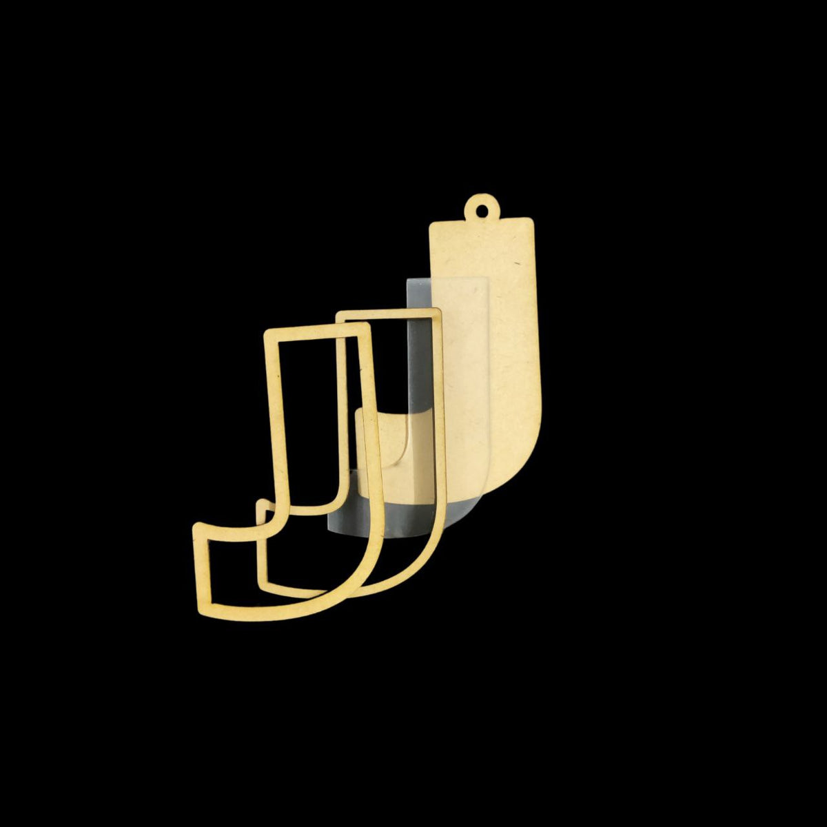 Personalised Letter Shaker Keychain | Bag Dangler (MDF Lasercut)