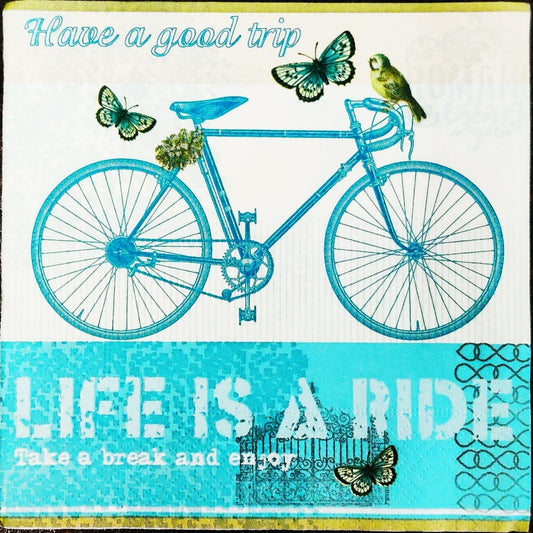 Life is a Ride ( German Napkin Tissues )