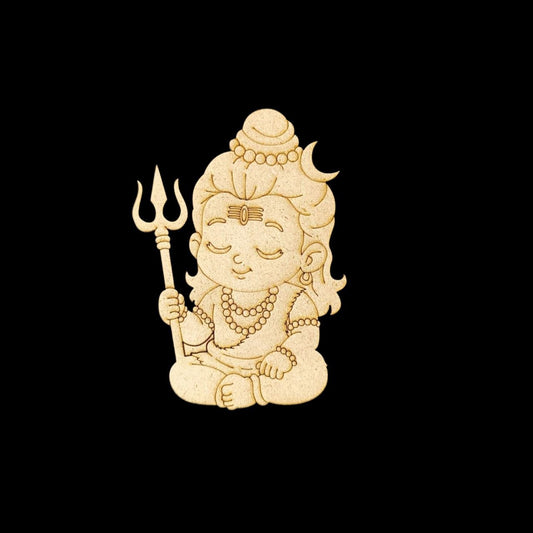 Lil Shiva Meditating (MDF Premarked Base)