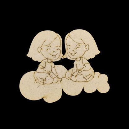 Twin BFFs (MDF Premarked Base) Friendship Day