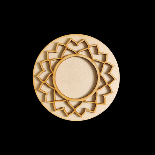 Lippan art base (MDF Tealight holder/ Rangoli - Festive)
