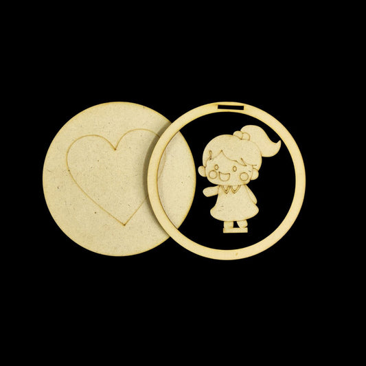 Little Girl (MDF Trinket | Catchall Tray) DIY Kids Collection
