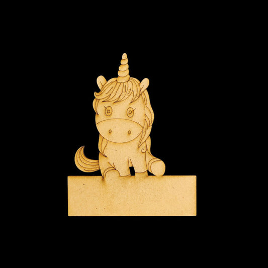 Little Unicorn (Mini Name Board - MDF) Personalised