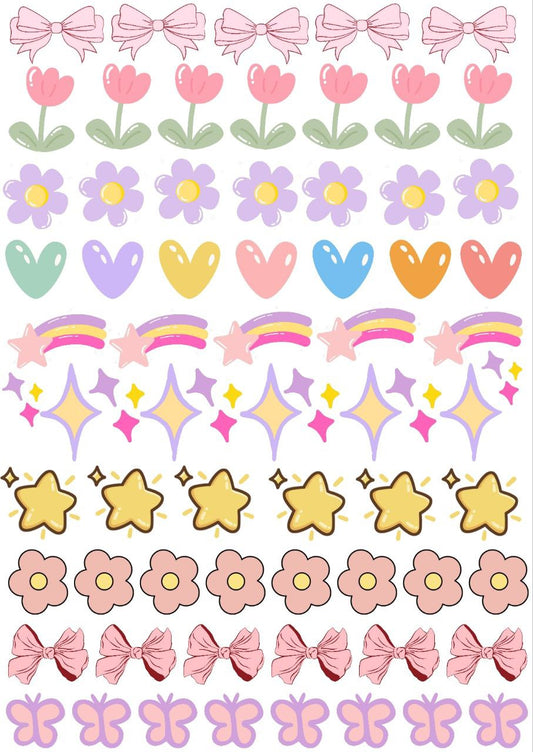 Lo-Fi Mood - Press N Peel Stickers (UV DTF) Size A6