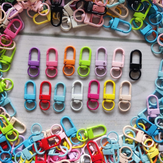 Lobster Swivel Clasp - Metal (Mixed Pastel Shades)