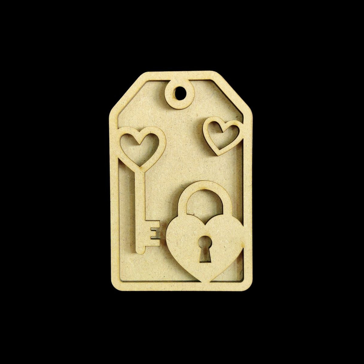 Minimalist Love - Personalised Couple Name Plate Rectangular (MDF Valentine's)