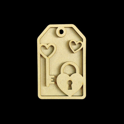 Minimalist Love - Personalised Couple Name Plate Rectangular (MDF Valentine's)